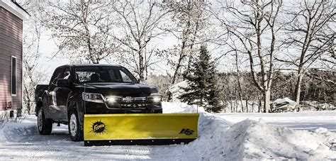 hs compact straight blade snow plow fisher