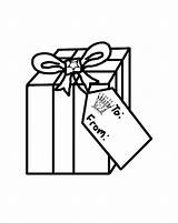Present Christmas Pages Coloring Printable Color Gift Birthday Getdrawings Getcolorings Drawing sketch template