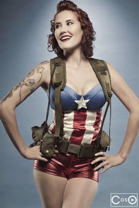 cosplay this femme captain america is pin up perfection