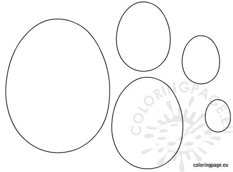 easter egg shapes templates coloring page