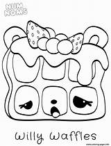 Num Noms Waffles Willy Coloriage Nom sketch template
