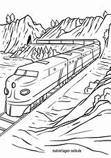 Eisenbahn Ausmalbilder Malvorlage Malvorlagen Zug Kinderbilder Kostenlose Lokomotive Landschaft sketch template