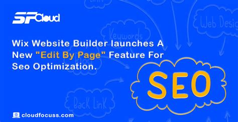 wix website builder announces   edit  page feature  seo
