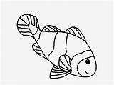 Fish Coloring Kids Drawings Pages Simple Luxury Clown Color Transparent Nicepng sketch template