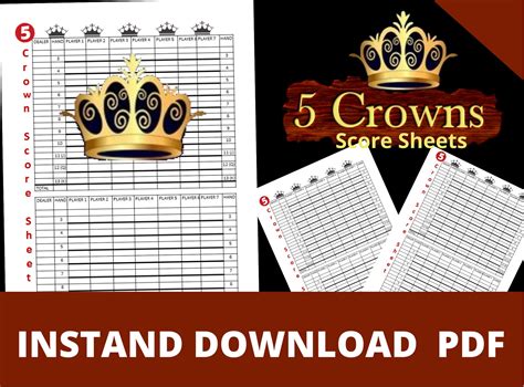 printable  crowns score sheet hot sex picture