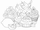 Coloring Pages Dessert Printable Neo Sponsored Links Colouring sketch template