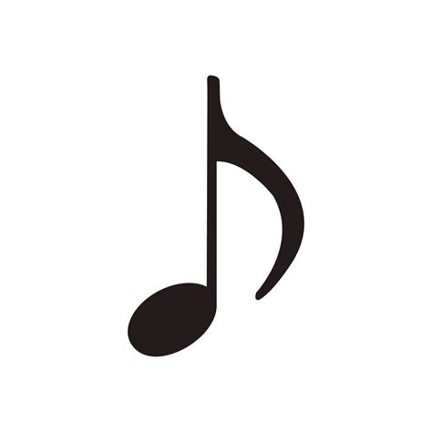 note vector illustration melody symbol musical design icon  abstract sound treble art