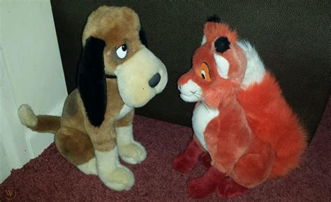 disney adult tod copper soft plush toys mega rare fox and