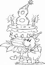 Coloring Birthday Cake Coloriage Age Anniversaire Happy Pages Ans Dessin Color Joyeux Verjaardag 8th Kleurplaten Imprimer Gateau Printable Colorier Girl sketch template