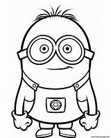 Minion Coloring Smiley Despicable Pages Printable sketch template