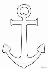 Anchor Drawing Drawings Outline Draw Coloring Sketch Anchors Pages Stencil Simple Ship Google Crafts String Pattern Navy Sailor Nautical Anker sketch template