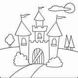 Online Coloring Castles Castle Princess sketch template