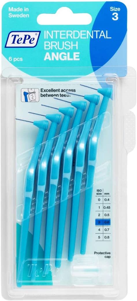 tepe angle blue interdental brushes mm size  easy  simple