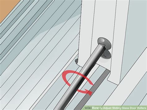 ways  adjust sliding glass door rollers wikihow
