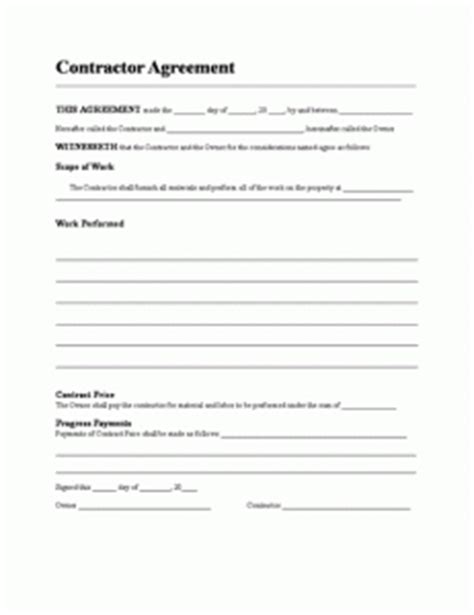 contract template word templates