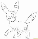 Umbreon Pages Coloring Printable Color Online sketch template
