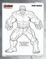 Coloring Pages Hulk Avengers sketch template