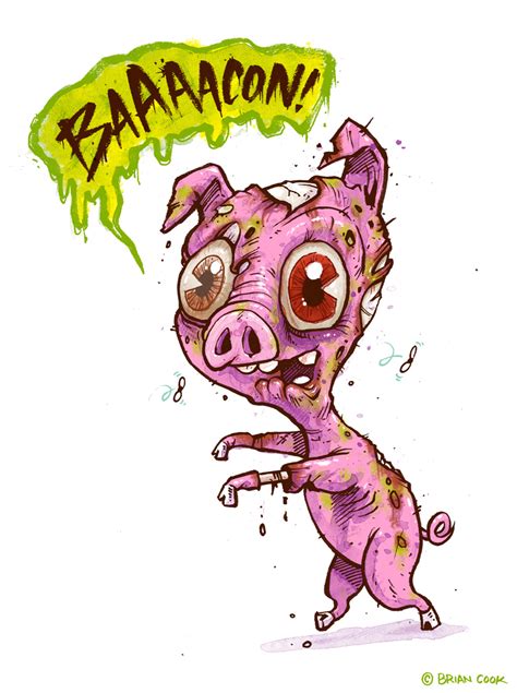 pork zombie brian cook illustration