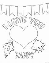Coloring Daddy Pages Kids Printable Print sketch template