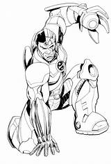 Cyborg из категории все раскраски sketch template