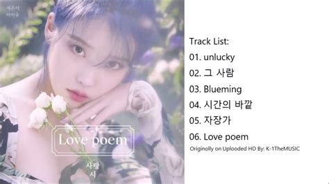 [full Album] Iu 아이유 Love Poem 5th Mini Album Youtube