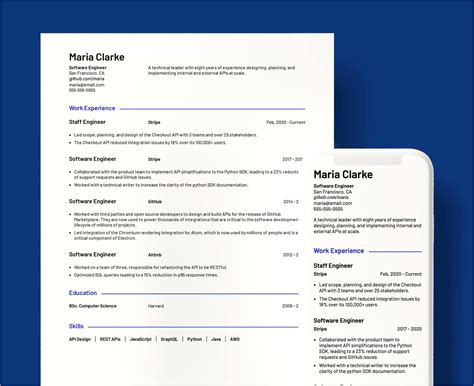 resume samples  experienced professionals resume  gallery