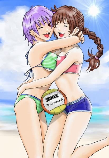kasumi and ayane dead or alive drawn by hybrid cat