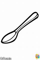 Spoons Lebensmittel Measuring Ausmalbild Löffel Kitchenware sketch template