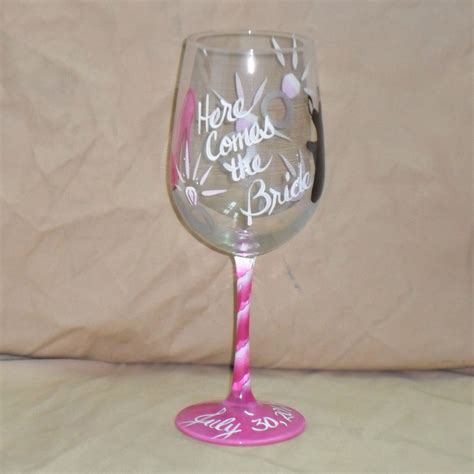 Hand Painted Wine Glasses Bybecca
