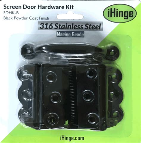 screen door hardware kit black stainless steel hinges fasteners