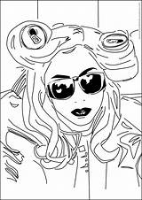 Gaga Coloring Dibujos Sonic Famosa Coloringhome sketch template