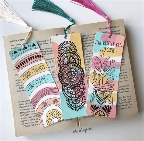 book mark ideas 📚 book art diy creative bookmarks cute bookmarks
