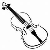 Violin Clipart Drawing Vector Line Fiddle Cliparts Blak Music Vectors Clip Viola Cartoon Getdrawings Add Favorite sketch template