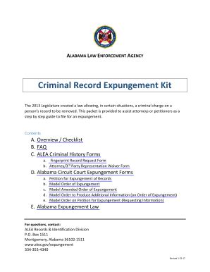 sample expungement letter  court