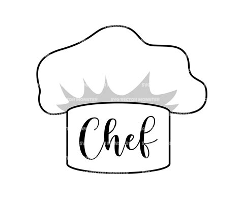 chef hat svg cook svg vector cut file  cricut etsy