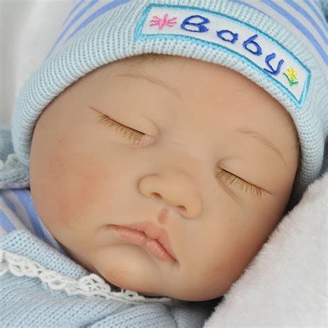 realistic reborn baby dolls  lifelike vinyl silicone newborn boy