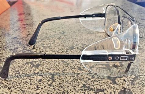 Stylish Retro Aviator Safety Glasses Black Frame Clear
