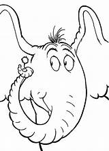 Seuss Horton Hears Trunk sketch template