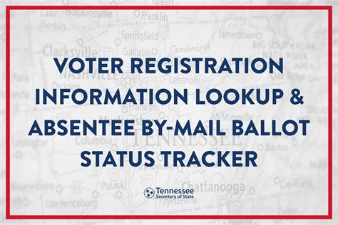 voter registration information lookup absentee  mail ballot status