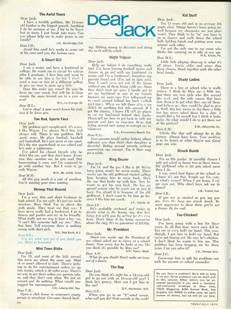teen magazine july 1970 flashbak