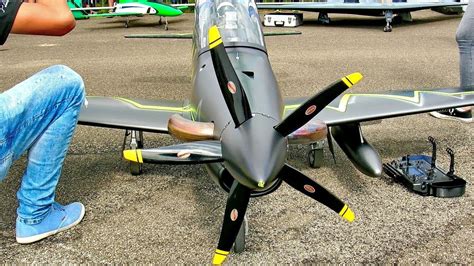 fascinating big rc pilatus pc scale model turboprop aircraft flight  xxx hot girl