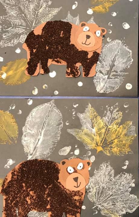 preschool coloring pages hibernation crafts
