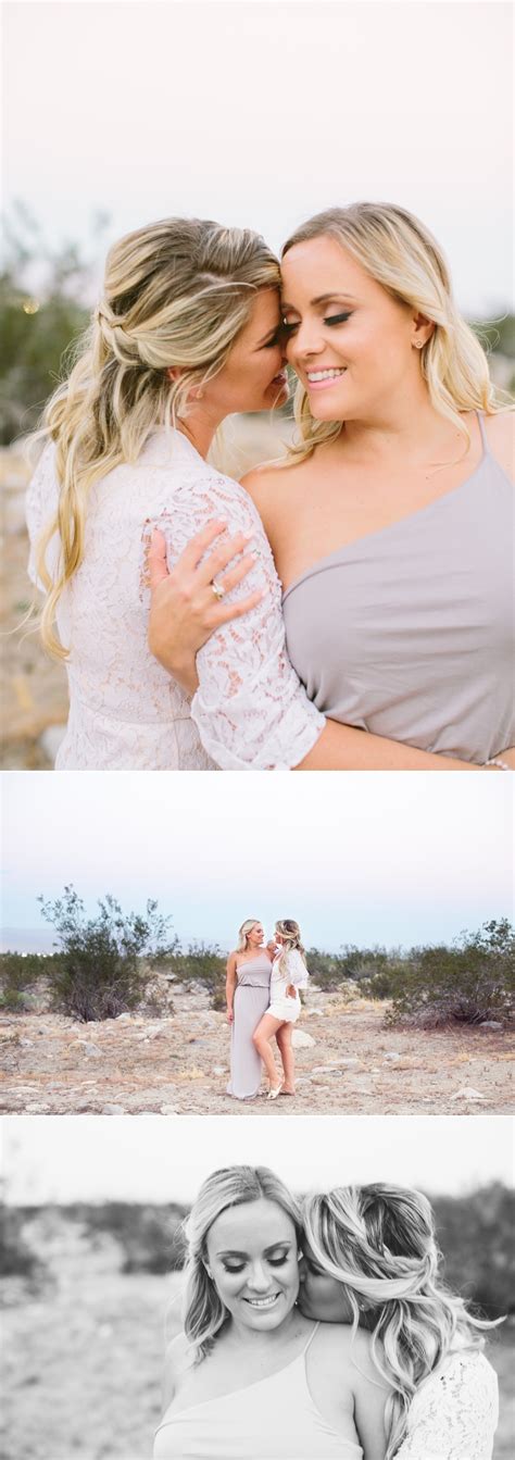 palm springs lesbian engagement session megan and whitney