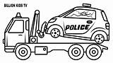Police Truck Coloring Pages Monster Broken Car Small Colors Template Color Printable Getcolorings sketch template