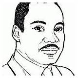 Luther Martin King Coloring Jr Pages Printable Everfreecoloring Kids sketch template
