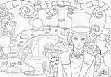 Wonka Willy Chocoladefabriek Kleurplaten Outlines Kiezen Starklx Zapisano sketch template