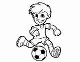 Coloring Soccer Player Ball Coloringcrew Pages Cristiano Ronaldo Face Playing Children sketch template