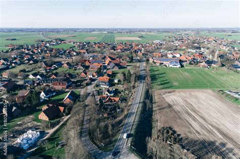 laendliche gegend von oben stock foto adobe stock