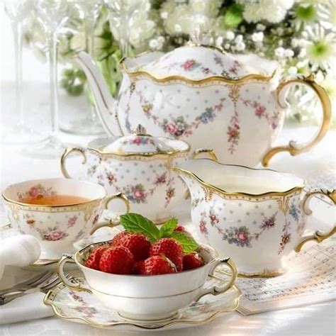 beautiful tea sets top shared  pinterest mostbeautifulthings