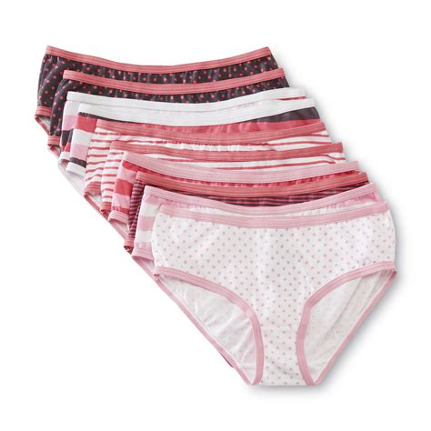 maidenform girl s 10 pack hipster panties s1299
